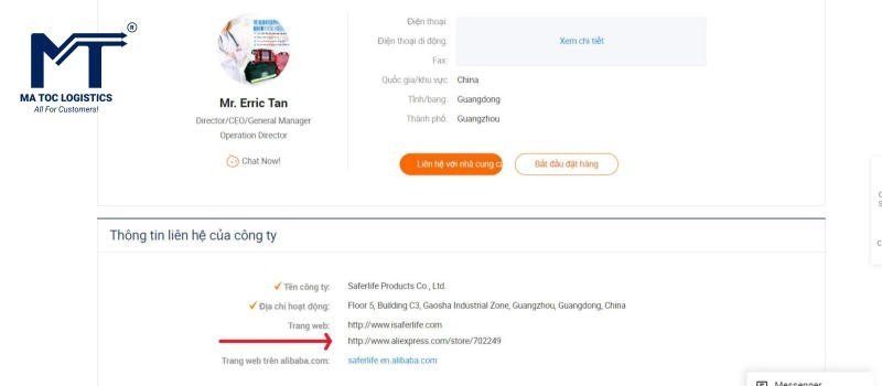 Kiểm tra địa chỉ link AliExpress