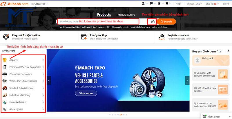 Tìm sản phẩm cần mua