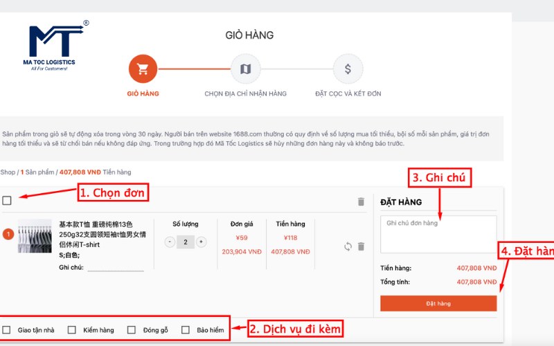 Xem qua về đơn hàng, điền địa chỉ nhận hàng trước khi nhận báo giá từ Mã Tốc Xem qua về đơn hàng, điền địa chỉ nhận hàng trước khi nhận báo giá từ Mã Tốc