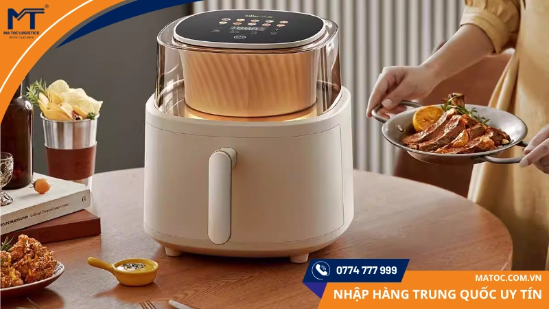 Nồi chiên không dầu Bear có thiết kế xinh xắn Nồi chiên không dầu Bear