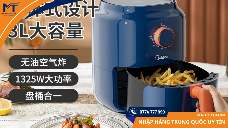 Nồi chiên không dầu Midea tính năng ổn định với giá cả tốt Nồi chiên không dầu Midea