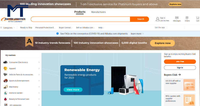 Hàng hóa trên Alibaba đa dạng chủng loại