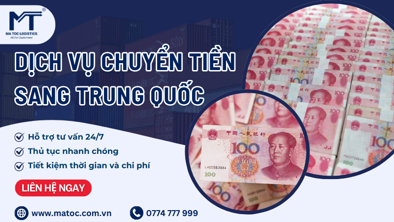 Mã Tốc - Dịch vụ chuyển tiền sang Trung Quốc tại TPHCM nhanh chóng, an toàn