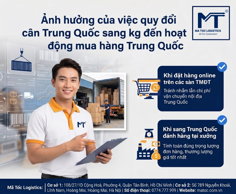 lưu ý việc chuyển đổi cân và kg