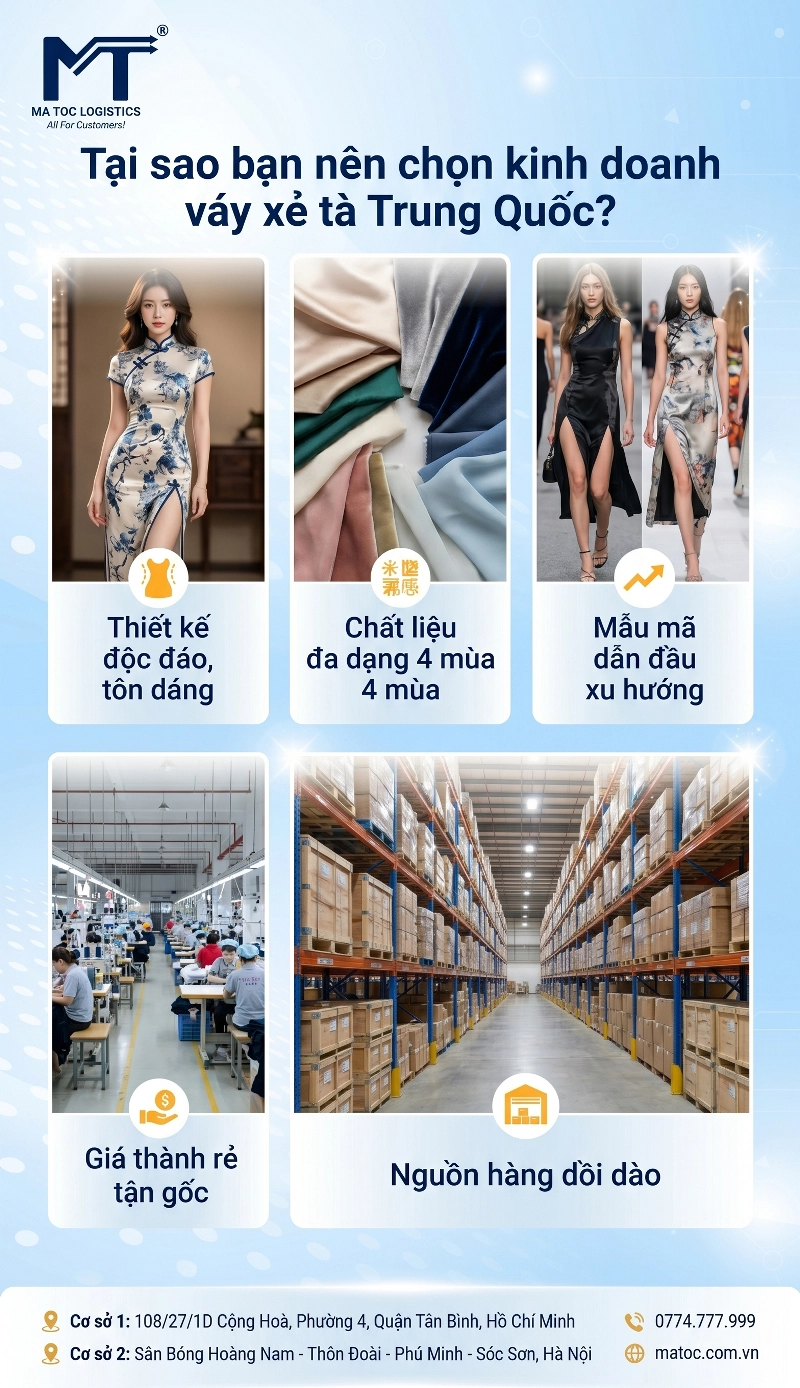 Tại sao nên kinh doanh váy xẻ tà trung quốc Tại sao nên kinh doanh váy xẻ tà trung quốc
