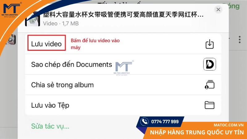 Lưu video Taobao vào điện thoại Lưu video Taobao vào điện thoại