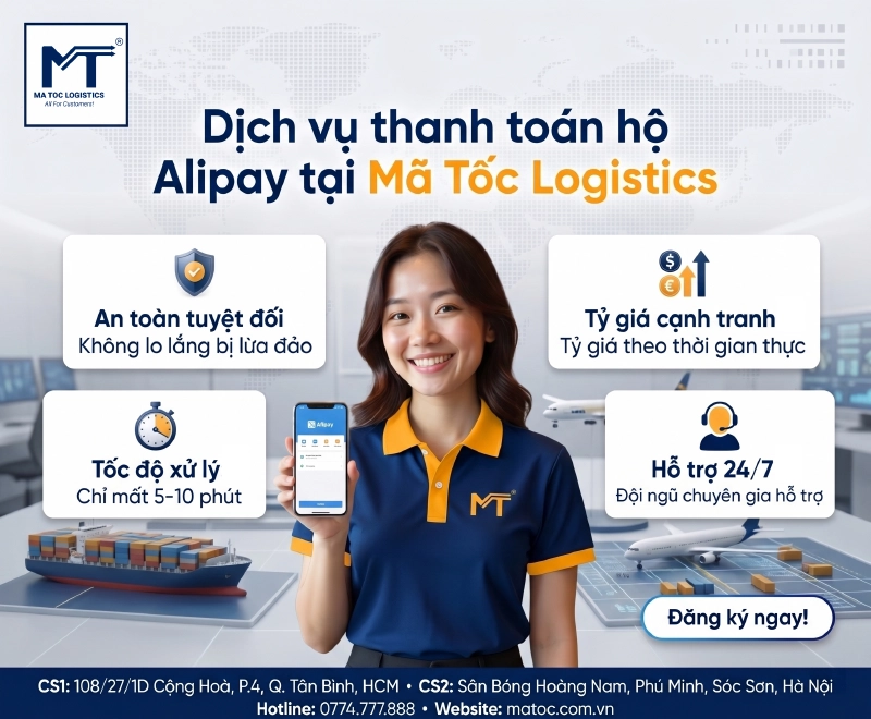 Sử dụng dịch vụ thanh toán hộ Alipay
