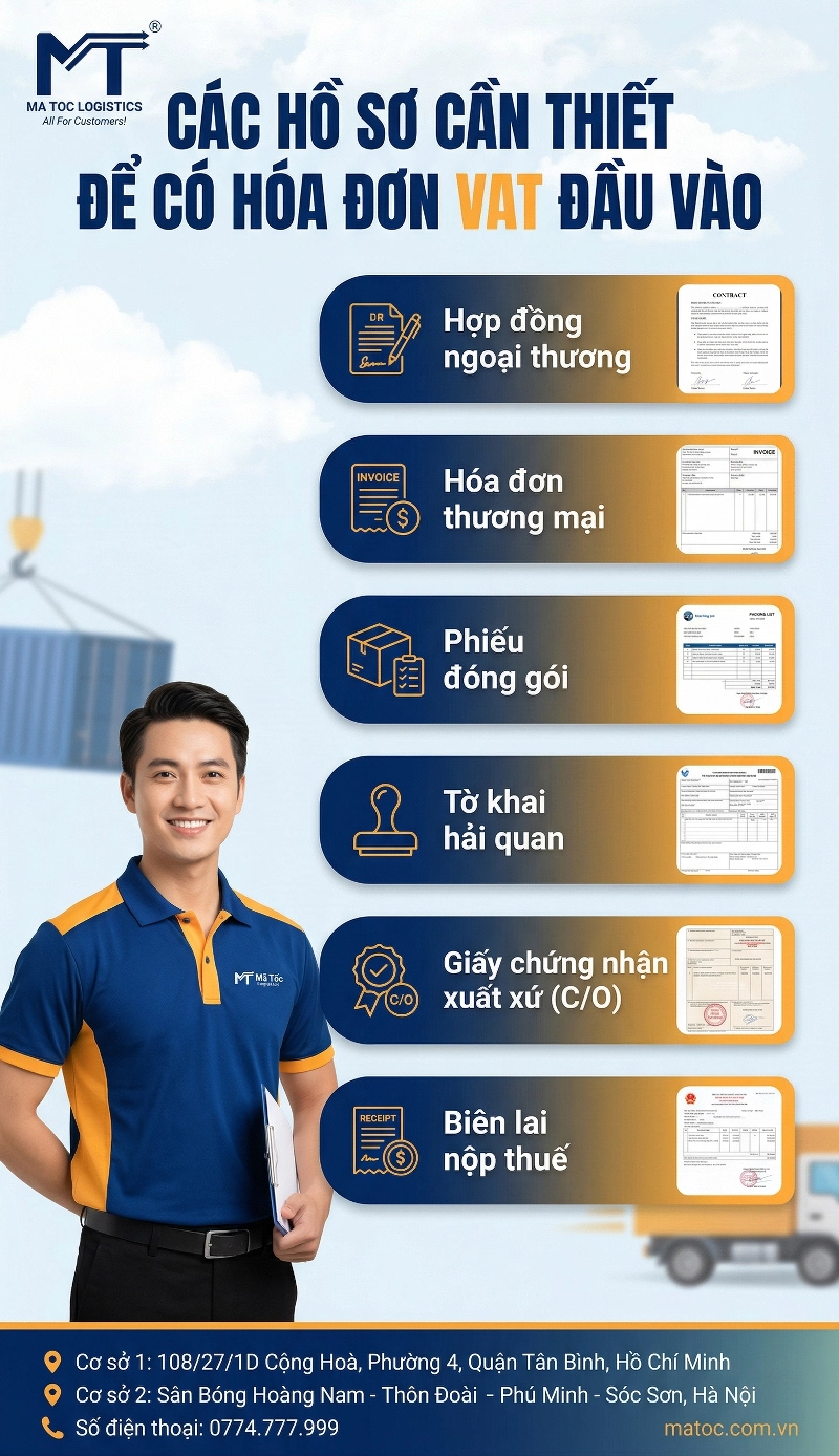 Các hồ sơ cần thiết để có hóa đơn VAT đầu vào Các hồ sơ cần thiết để có hóa đơn VAT đầu vào