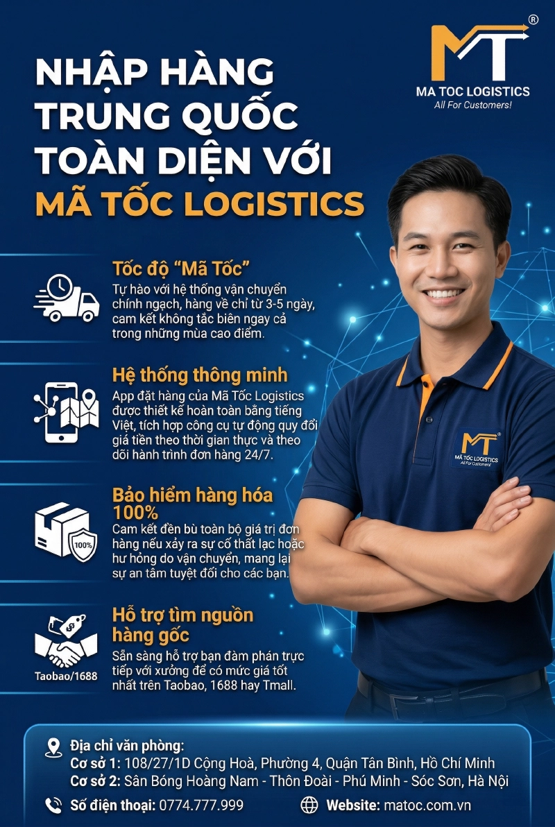 Nhập hàng toàn diện cùng Mã Tốc Logistics Nhập hàng toàn diện cùng Mã Tốc Logistics