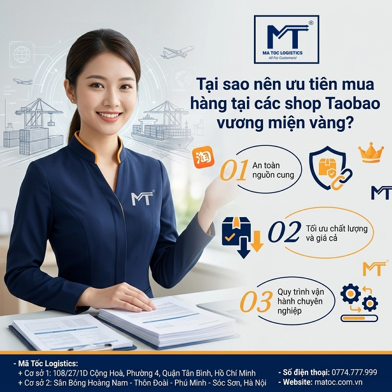 Những lý do nên mua hàng trên các shop Taobao vương miện vàng