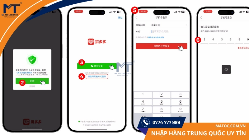 Đăng ký Pinduoduo theo các bước đơn giản