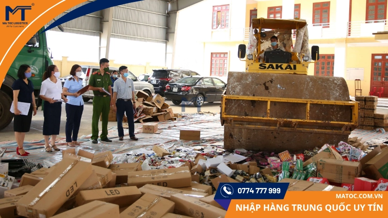 Hàng hóa thuộc danh mục cấm có thể bị tiêu hủy Hàng hóa thuộc danh mục cấm có thể bị tiêu hủy