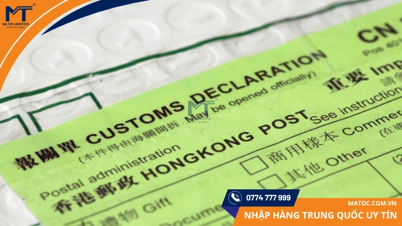 Khai báo hàng hóa tuyệt đối trung thực Khai báo hàng hóa tuyệt đối trung thực