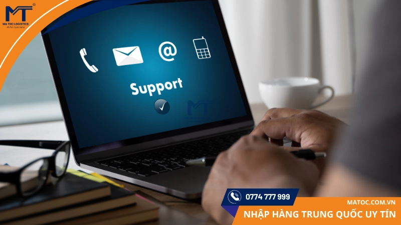 Liên hệ bộ phận hỗ trợ của Xianyu để thông báo về tình trạng