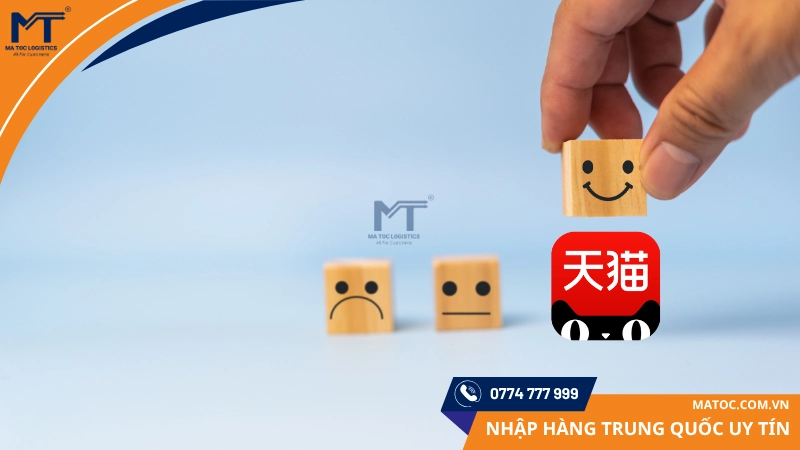 Độ uy tín của Tmall được đánh giá theo điểm số 