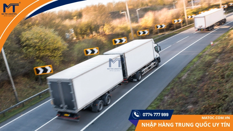 Vận chuyển bằng đường bộ vẫn là phương án vận chuyển hàng sang Trung Quốc được lựa chọn nhất