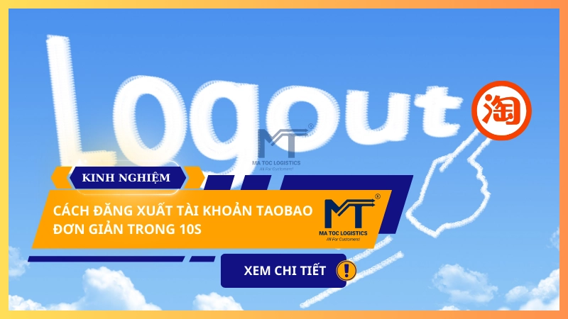 cách đăng xuất taobao
