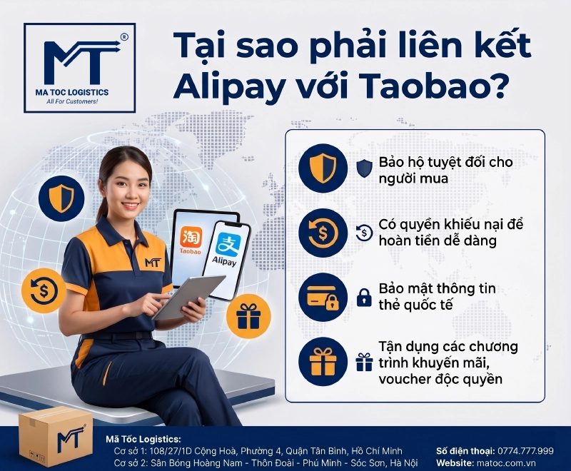 Lý do nên liên kết Alipay với Taobao Lý do nên liên kết Alipay với Taobao