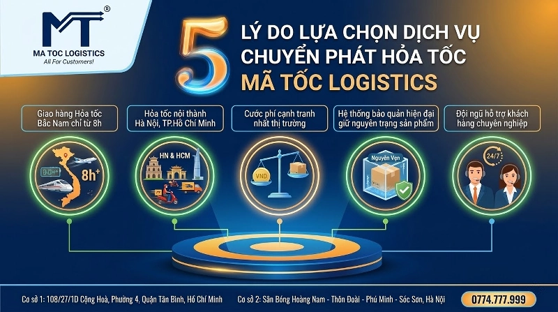 Những lý do Mã Tốc Logistics là sự lựa chọn hàng đầu cho dịch vụ chuyển phát hỏa tốc Những lý do Mã Tốc Logistics là sự lựa chọn hàng đầu cho dịch vụ chuyển phát hỏa tốc
