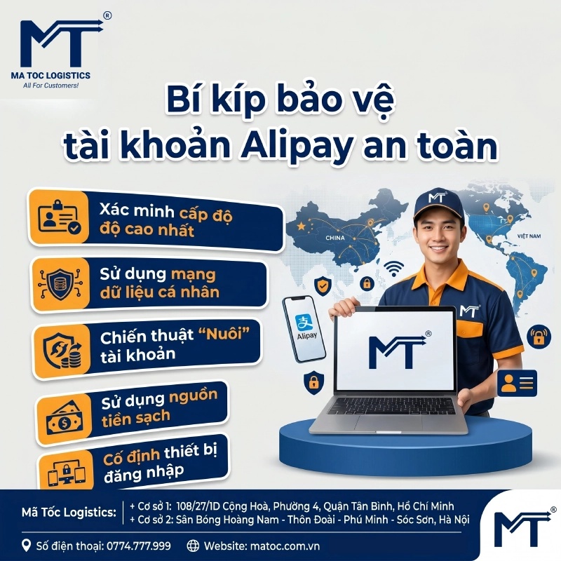Bí kíp bảo vệ tài khoản Alipay an toàn
