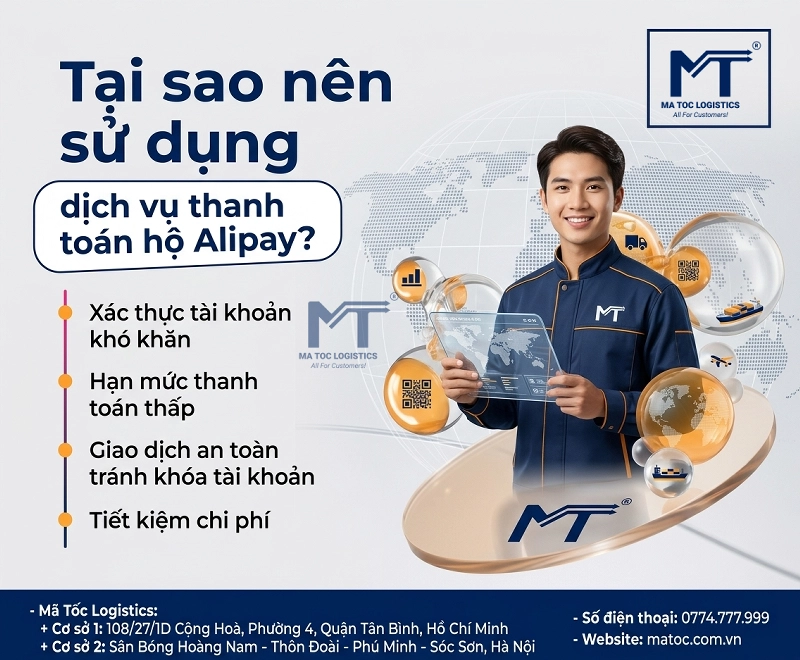 Lý do nên sử dụng dịch vụ thanh toán hộ Alipay