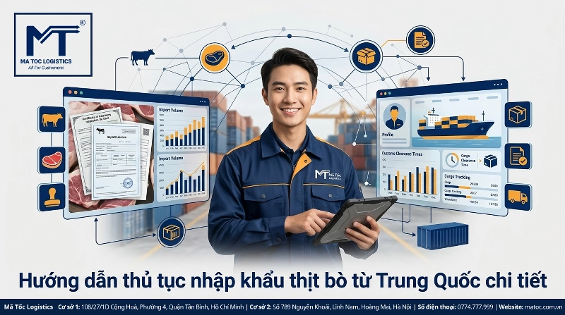 thủ tục nhập khẩu thịt bò